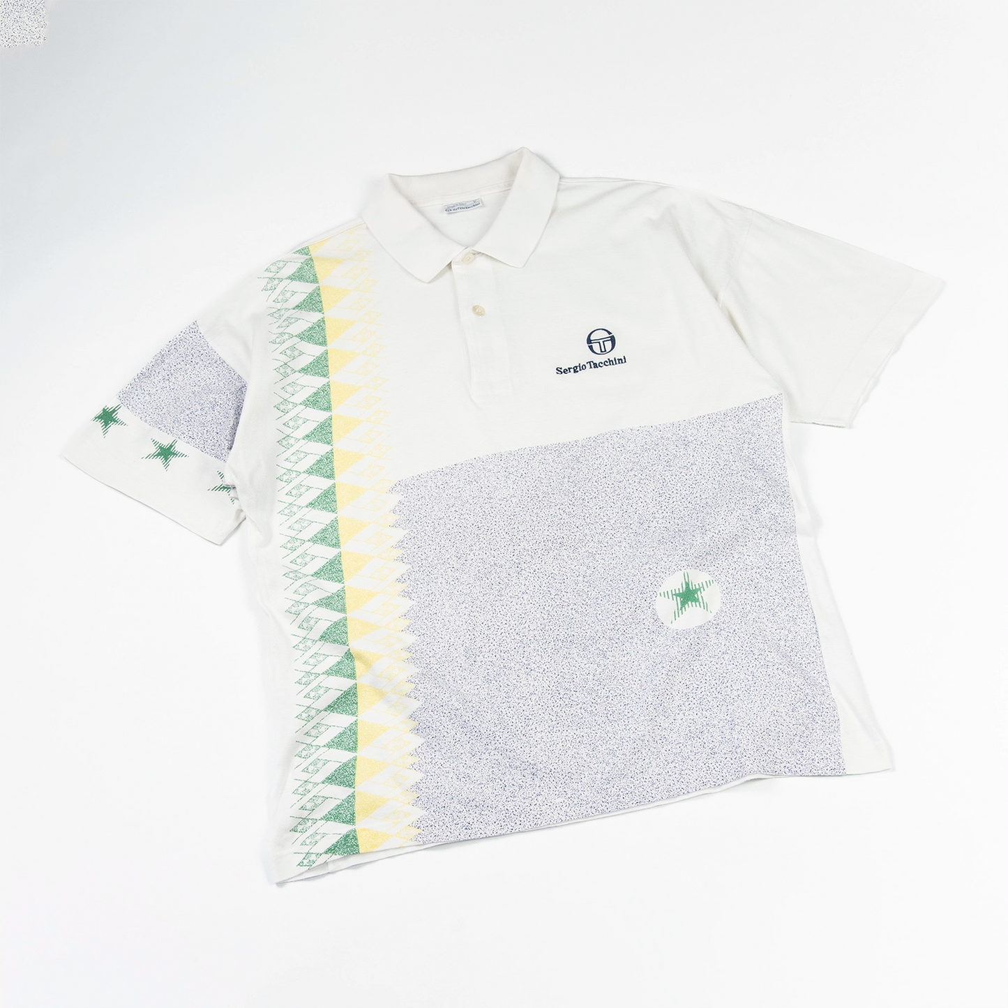 Polo vintage da Tennis con stampa - L
