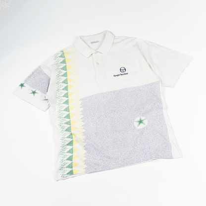 Polo vintage da Tennis con stampa - L