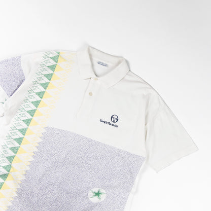 Polo vintage da Tennis con stampa - L