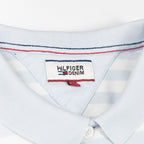 Polo Tommy Hilfiger con righe orizzontali e logo ricamato sul petto