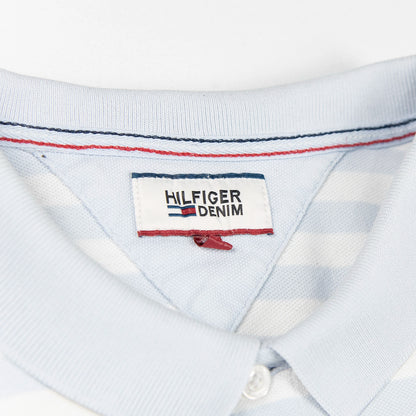 Polo Tommy Hilfiger con righe orizzontali e logo ricamato sul petto