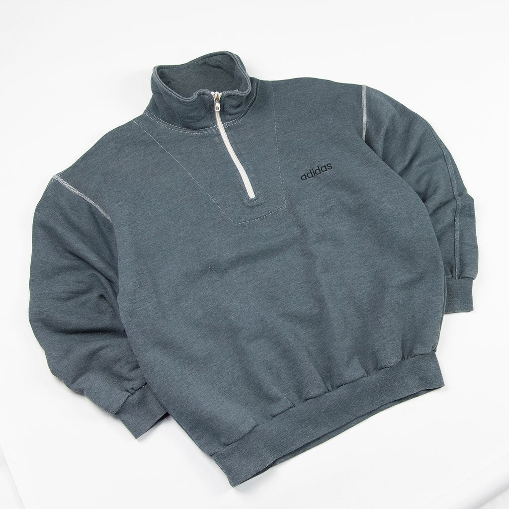 Felpa Adidas vintage 1/4 zip - S