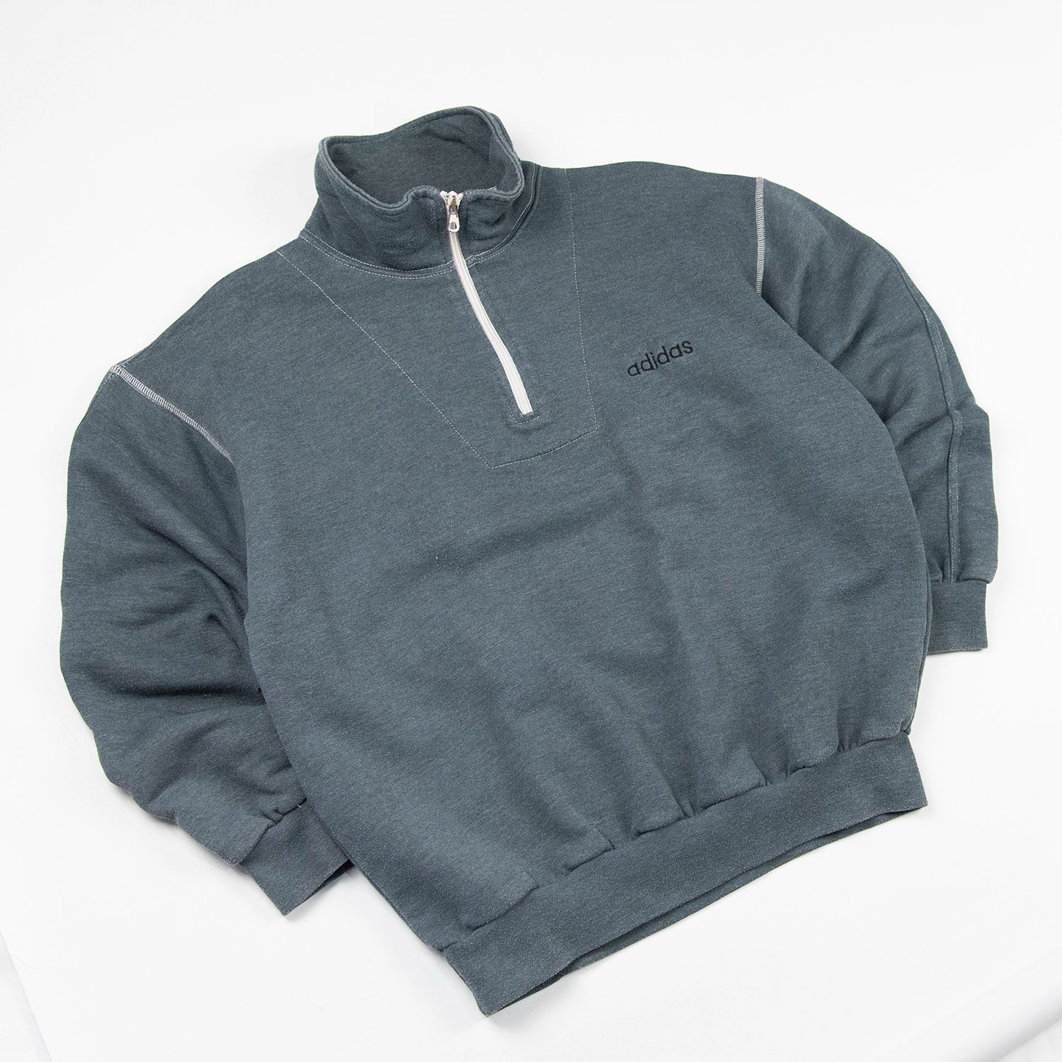 Felpa Adidas vintage 1/4 zip - S