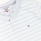 Polo vintage Tommy Hilfiger con righe orizzontali e logo ricamato sul petto