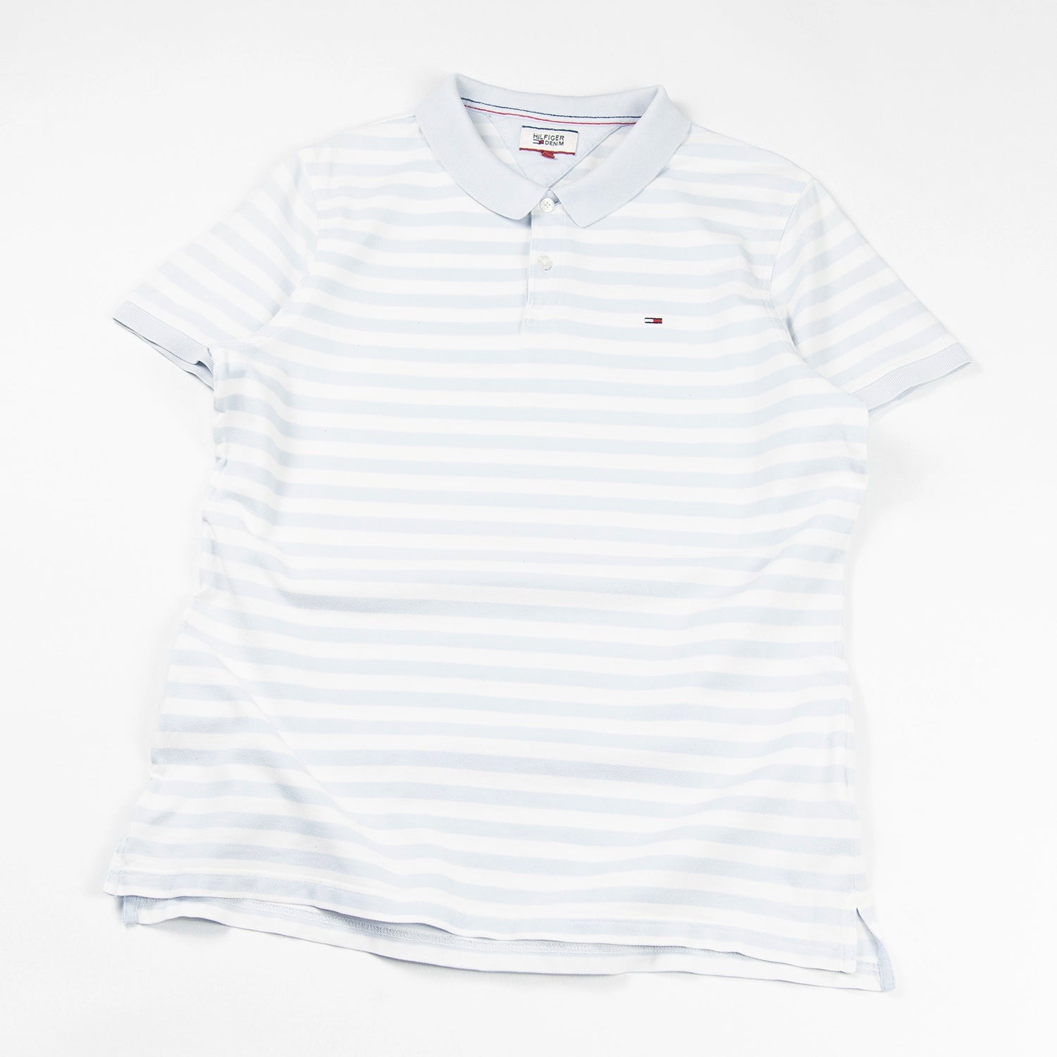 Polo vintage Tommy Hilfiger con righe orizzontali e logo ricamato sul petto