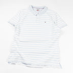 Polo vintage Tommy Hilfiger con righe orizzontali e logo ricamato sul petto