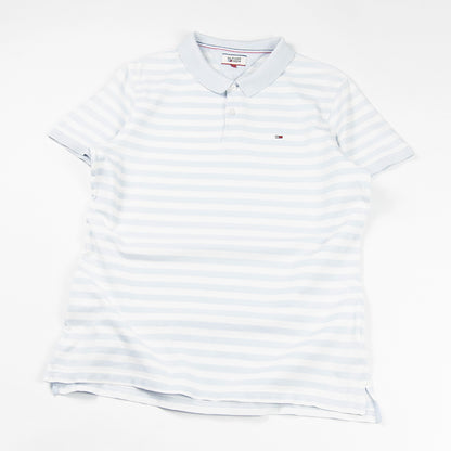 Polo vintage Tommy Hilfiger con righe orizzontali e logo ricamato sul petto