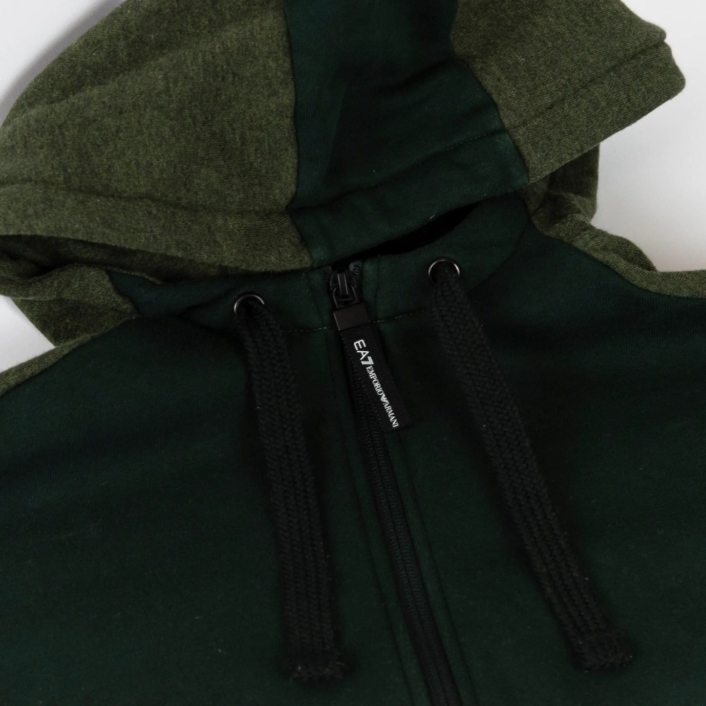 Felpa 1/4 zip con cappuccio - L