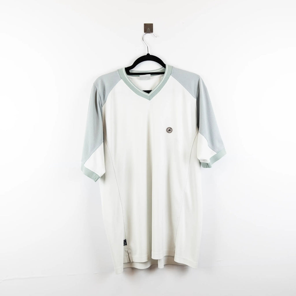 T-shirt sportiva con maniche a contrasto - L