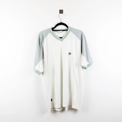 T-shirt sportiva con maniche a contrasto - L